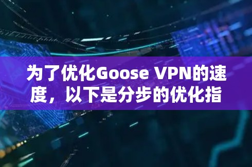 为了优化Goose VPN的速度,以下是分步的优化指南