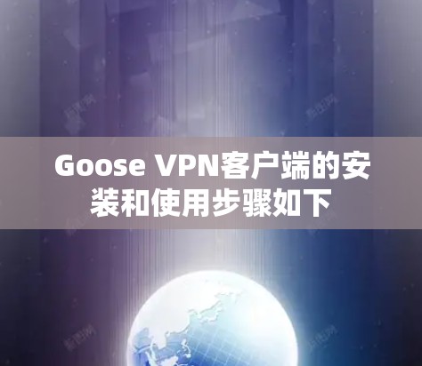 Goose VPN客户端的安装和使用步骤如下